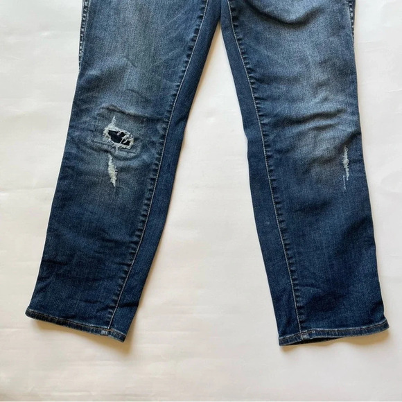 J. Crew Petite Vintage Straight Jeans in Ripped and Repaired Size 28P K3416 - Picture 4 of 13